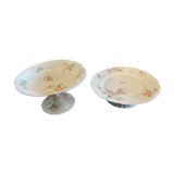 2 plates presentation .porcelain .
