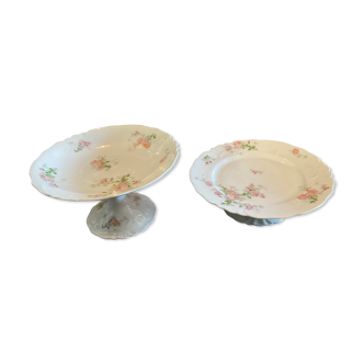2 plates presentation .porcelain .