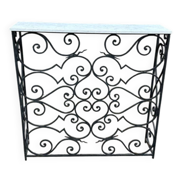 Wrought iron console