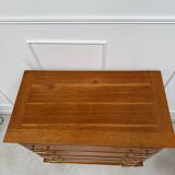 Vintage chest of drawers with compass feet