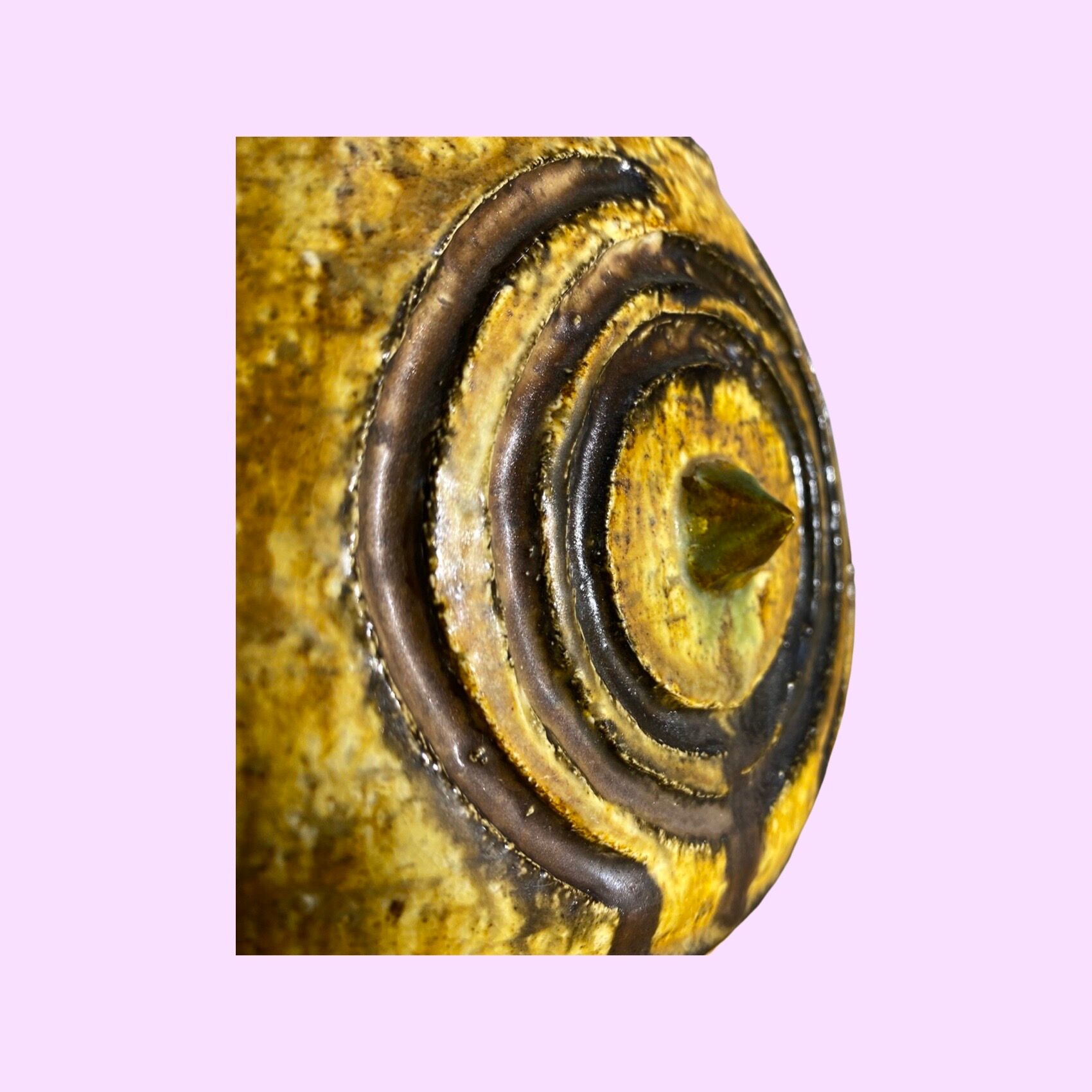 Unique helleroe table lamp - danish pottery artist - handmade in denmark - vintage ceramic light