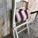 Chaise pliante enfant bebe bois et assise tissu vintage