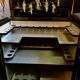 Asian lacquer cabinet with mother-of-pearl relief pattern