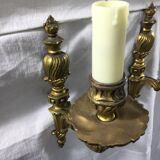 Paire d'applique en bronze 1 lumière