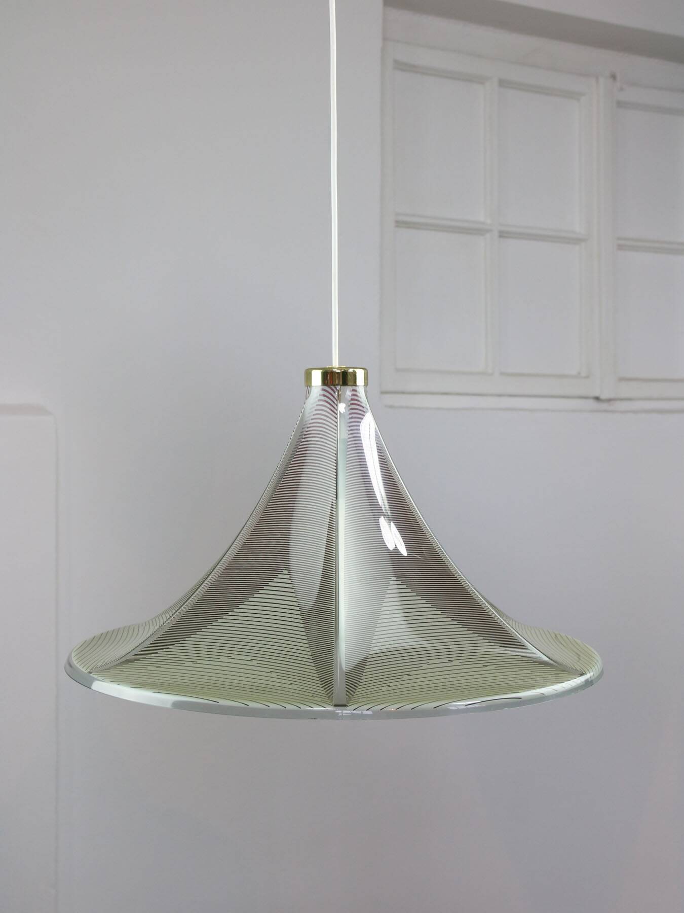 Vintage Trumpet Pendant Lamp from Meblo, 1970s
