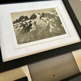 Lot de photographies et cartes postales de montagne