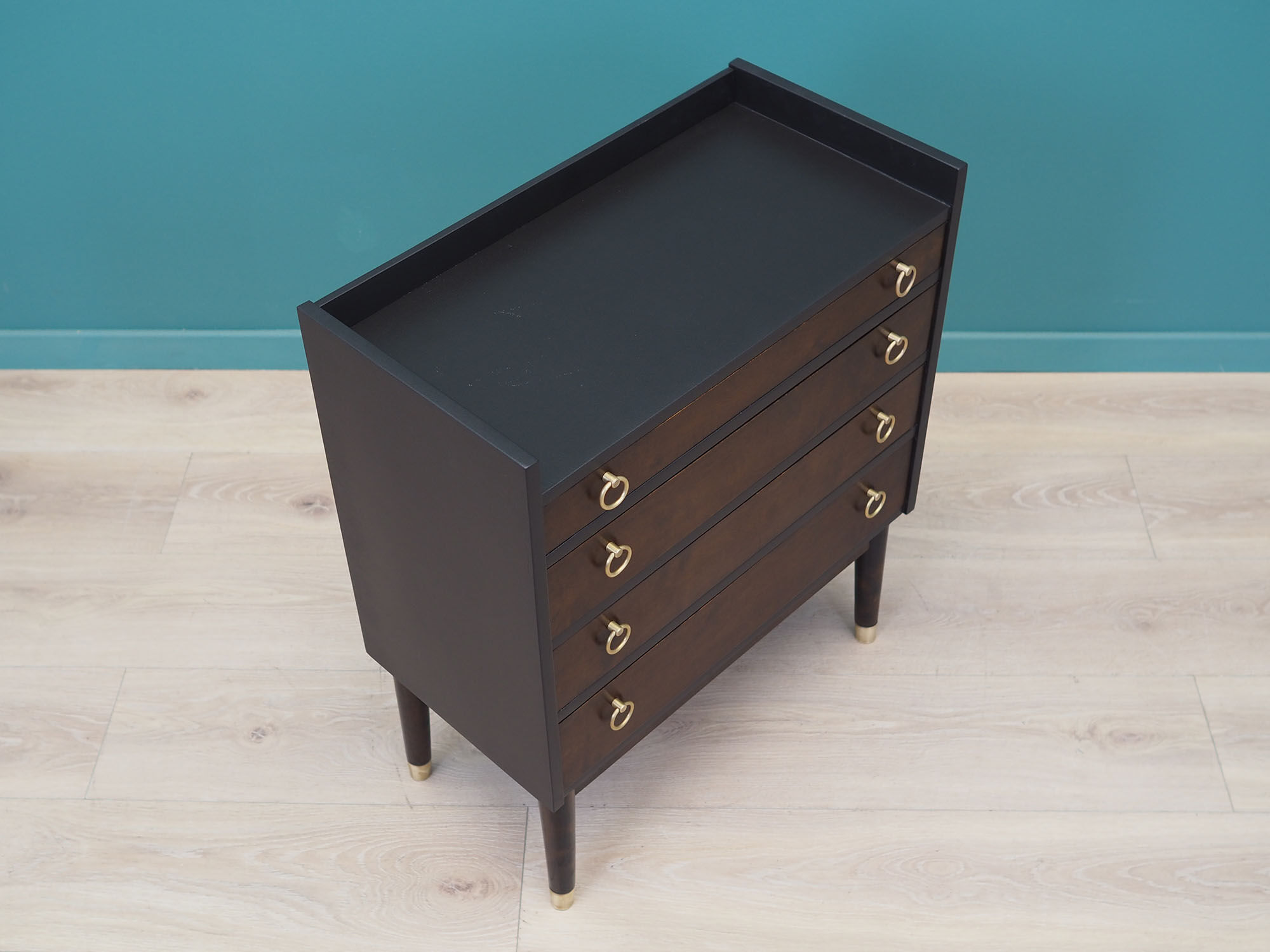 Walnut chest of drawers, Danish design, 1970s, made in Denmark