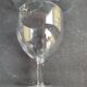 6 large glasses in light blown crystal