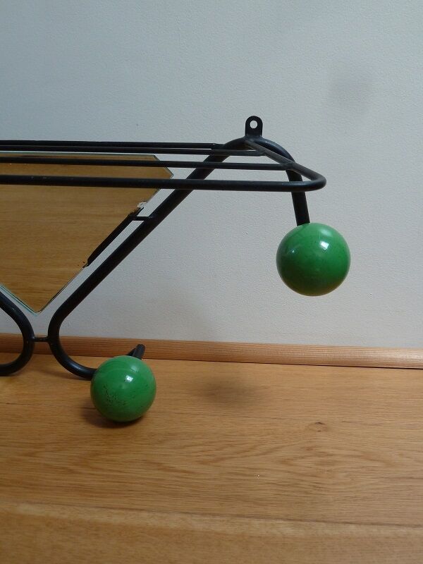 Vintage wall coat rack