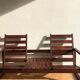 Modular solid wood canapé - 1960s