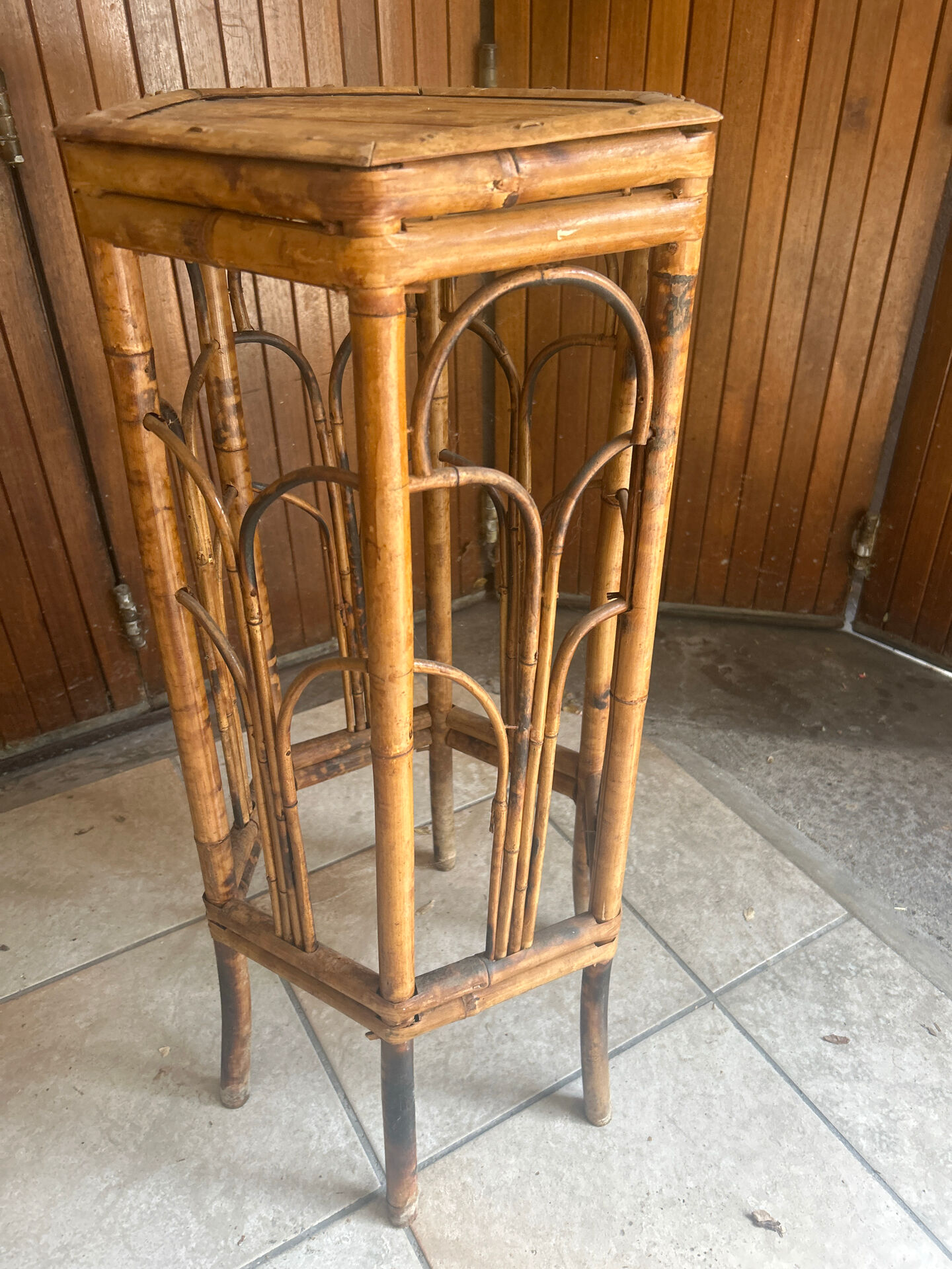 Rattan bar stool