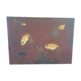 painting metallic painting, Indochina origin, 70s