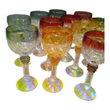 Coloured crystal lenses
