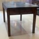 Compact rare rustic vintage solid wood farmhouse dining table.