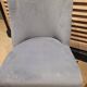 Pair of armchairs in grey velvet