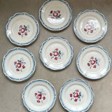 8 flat plates digoin sarreguemines