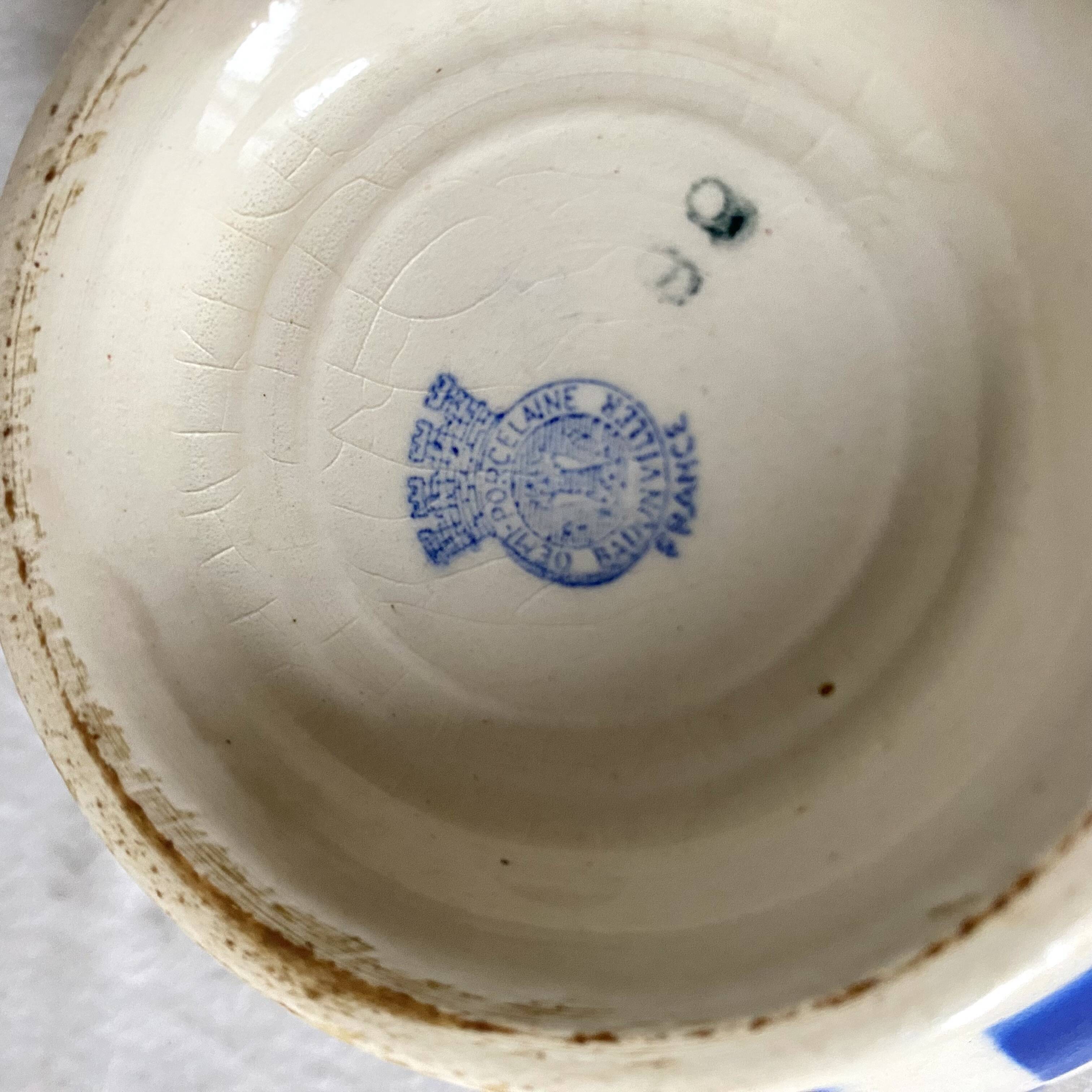 Old Badonviller checkerboard bowl