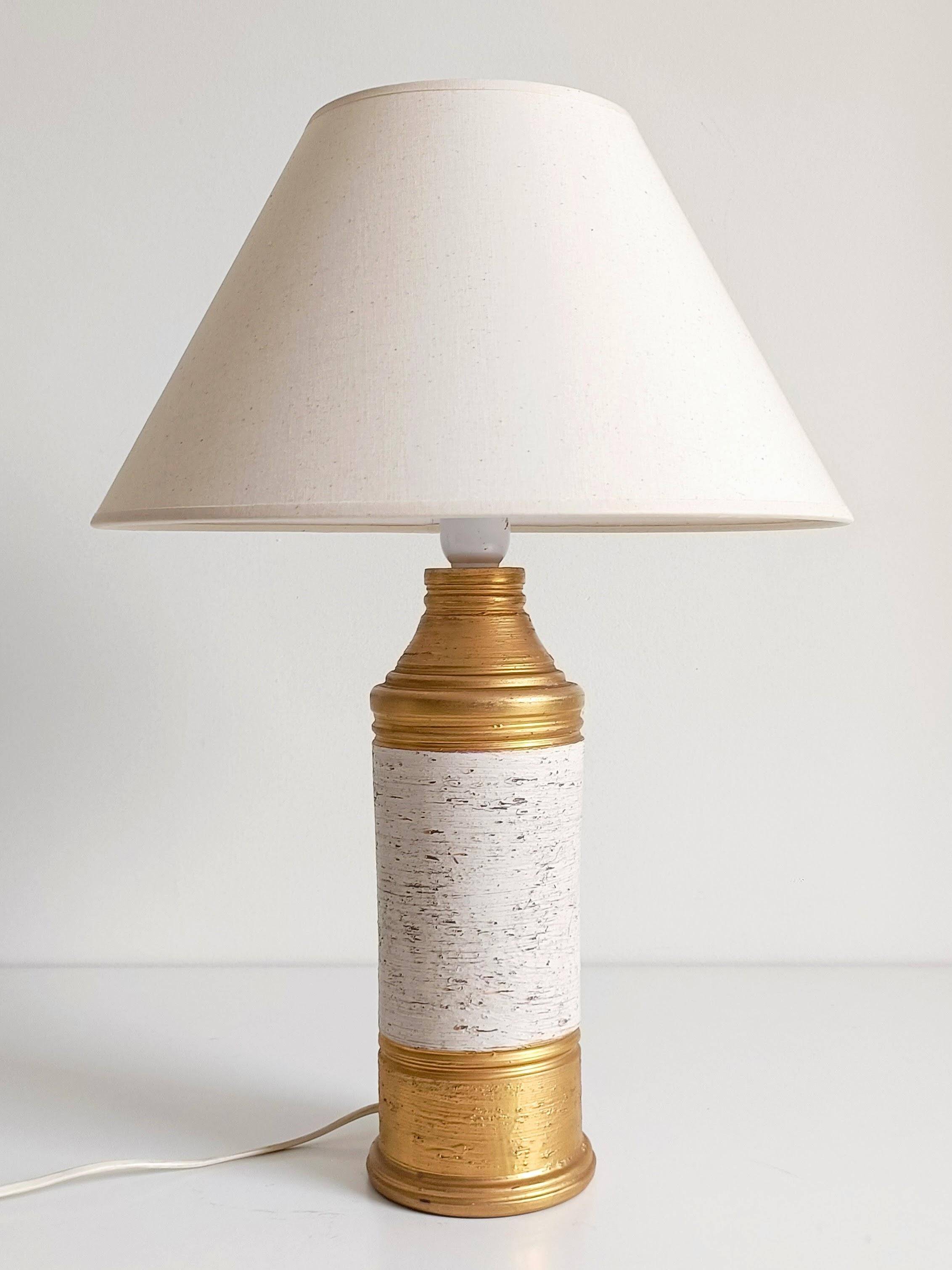 Aldo Londi Ceramic Table Lamp by Bitossi for Bergboms, Italy, 1970s
