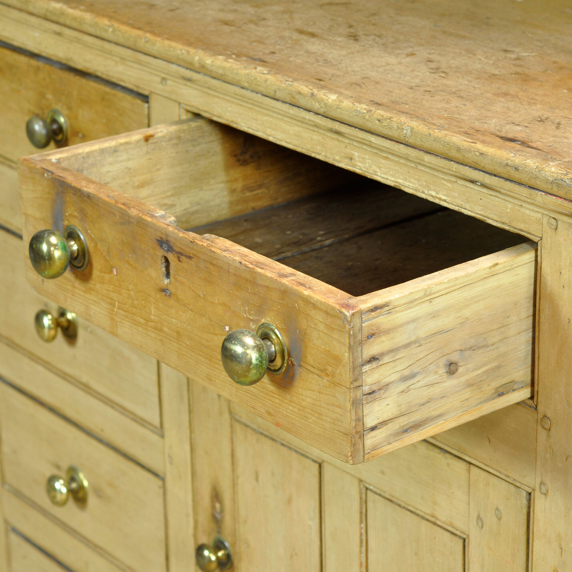Pine buffet cabinet, circa 1850