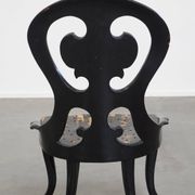 19th-Century English Chinoiserie Mother of Pearl Decorative Chair