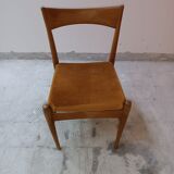 Vintage teak and beech chair, Denmark 1960