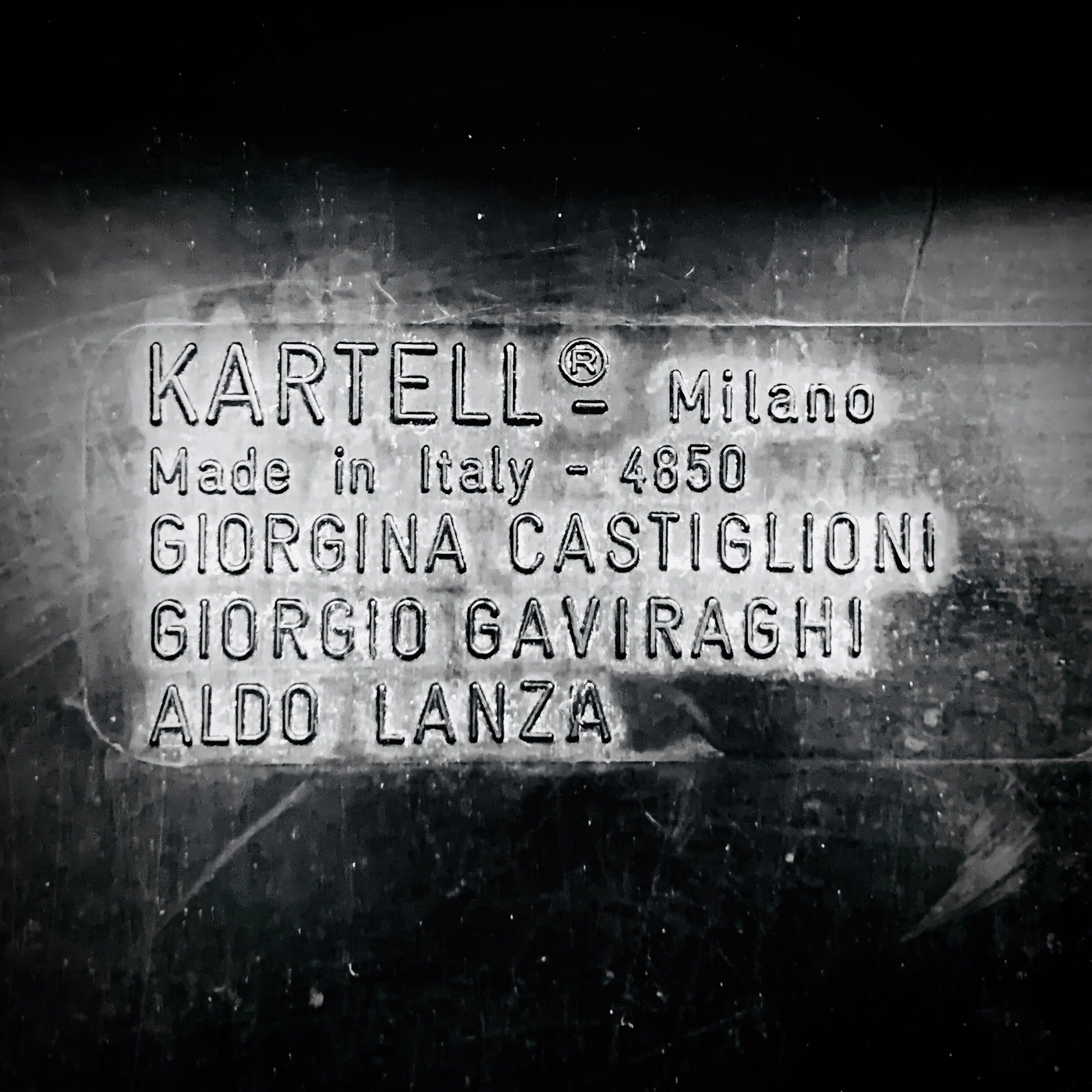 Kartell Milano 60 chair by G. Castiglioni, G. Gaviraghi and A. Lanza