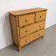 Vintage rattan commode in Riviera style, 1970s.