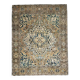 1970s Vintage Persian Handmade Wool Cotton Light Brown Area Rug 295x380