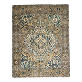 Tapis vintage persan fait main en laine et coton marron, années 1970