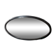 Old oval mirror 30s black wood