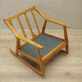 Fauteuil à bascule en chêne, design danois, années 1960, designer: H. Brockmann Petersen, production: Randers Møbelf