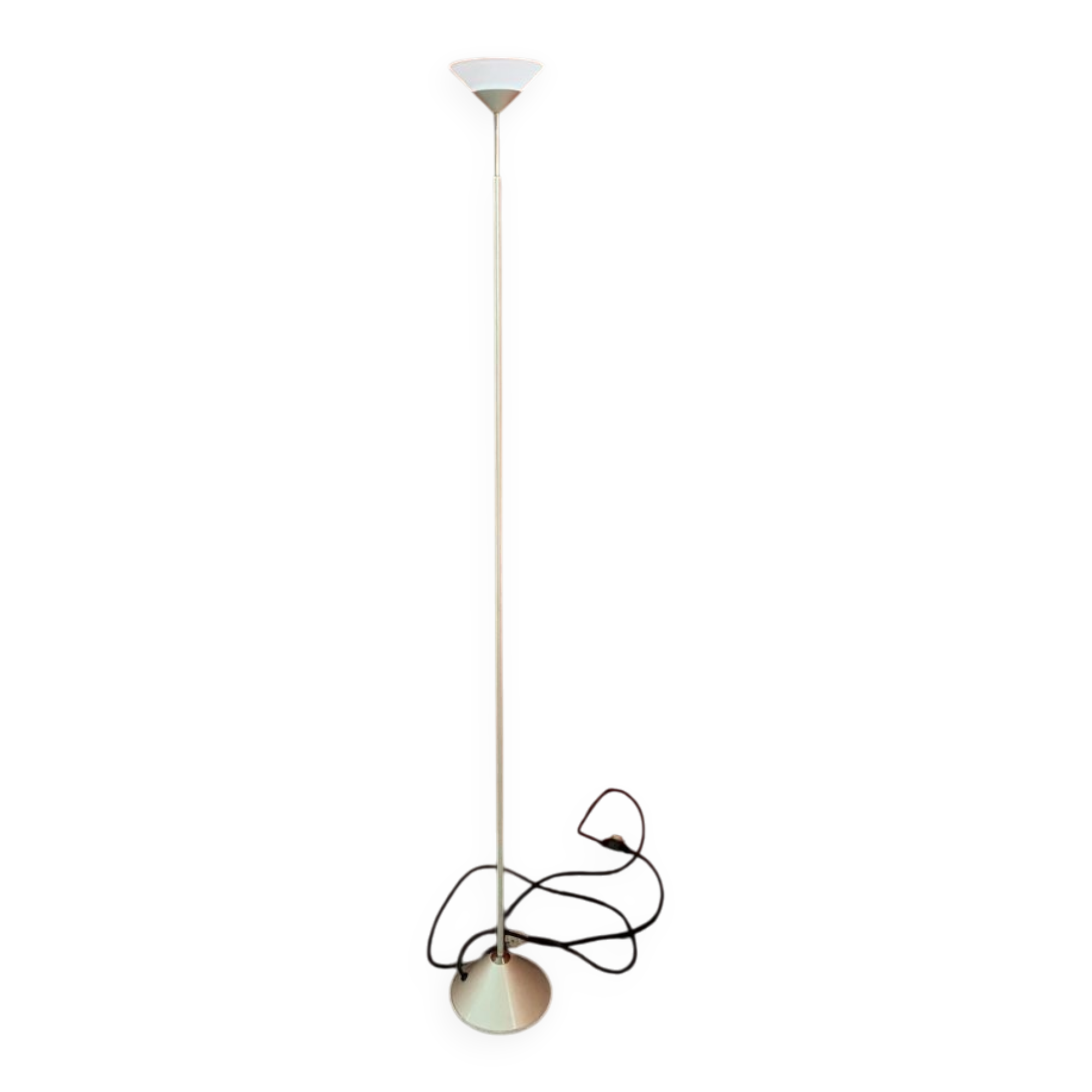 White Floor Lamp, Italy, 1980s