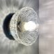 Vintage molded glass lampshade wall light - tableware collection -
