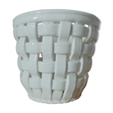 Braided earthenware pot pot cover