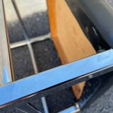 Stool year 70 skaï and chrome metal