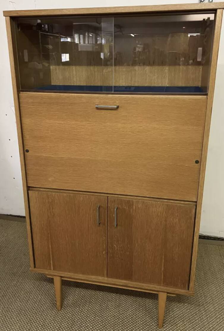 Small vintage secretary cabinet