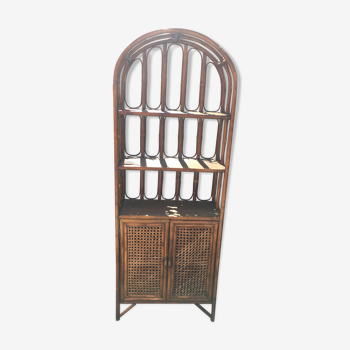 Rattan shelf and caning