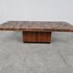 Vintage copper plated brutalist coffee table, 1970s