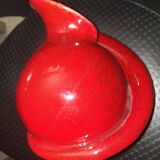 Ceramic rose heart vase by Fred and Andrée Stocker circa 1950
