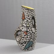 Marius Bessone in Vallauris large free-form vase with abstract decoration 1950s