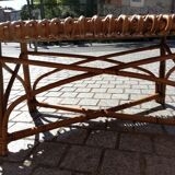 1960s rattan coffee table