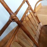 Wicker rattan magazine holders