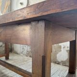 Rustic farmhouse table, solid oak, 2m
