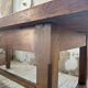 Rustic farmhouse table, solid oak, 2m