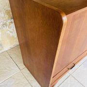 Oak storage unit, splayed legs circa 1950s