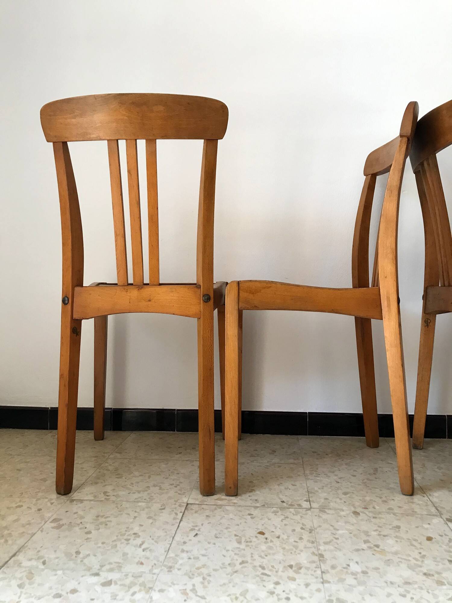 Vintage Stella bistro chairs from the 50s