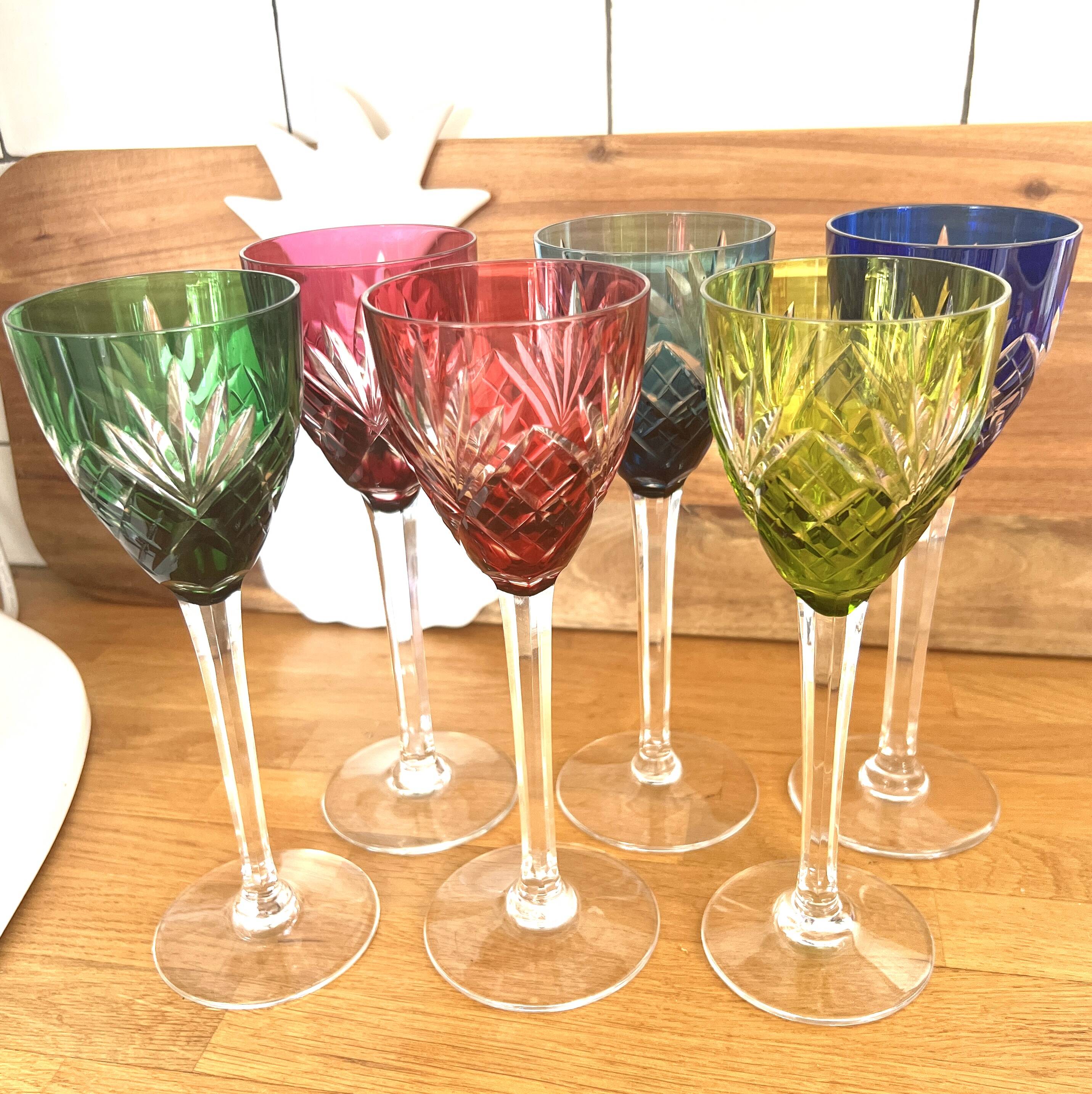 Saint louis crystal wine glasses