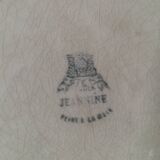 Large vintage hollow dish Gien France model Jeannine hand painted