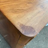 Commode ART DECO vintage walnut 1950