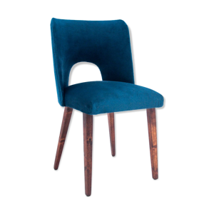 chaise bleue vintage,
